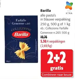 Colruyt Barilla Farfalle Generose aanbieding