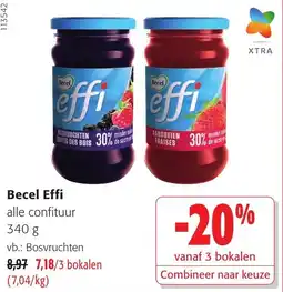 Colruyt Becel Effi alle confituur aanbieding