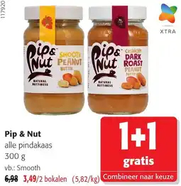 Colruyt Pip & Nut alle pindakaas aanbieding