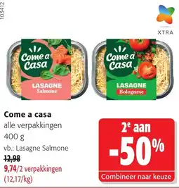 Colruyt Come a casa lasagne aanbieding