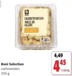 Colruyt Boni selection cashewnoten aanbieding