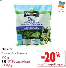 Colruyt Florette Duo veldsla & rucola aanbieding