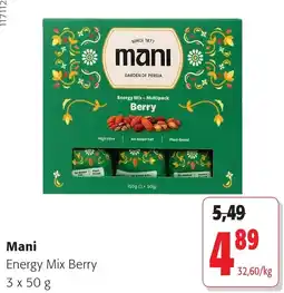 Colruyt Mani Energy Mix Berry aanbieding