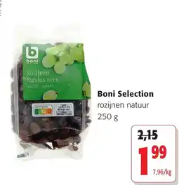 Colruyt Boni Selection rozijnen natuur aanbieding