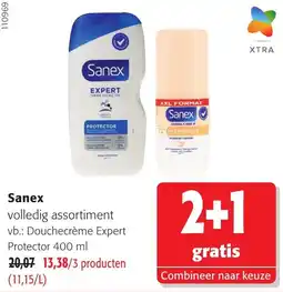 Colruyt Sanex volledig assortiment aanbieding