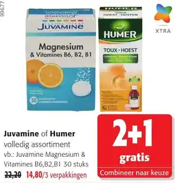 Colruyt Juvamine of Humer volledig assortiment aanbieding