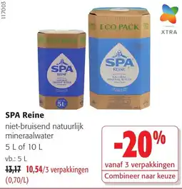Colruyt spa reine niet-bruisend natuurlijk mineraalwater aanbieding