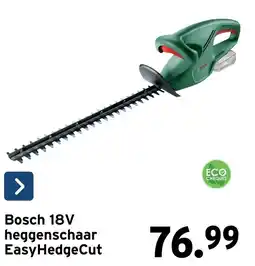 GAMMA Bosch 18V heggenschaar EasyHedgeCut aanbieding
