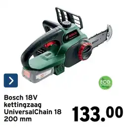 GAMMA Bosch 18V kettingzaag aanbieding