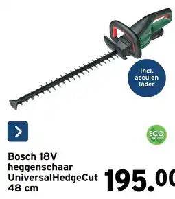 GAMMA Bosch 18V heggenschaar UniversalHedgeCut aanbieding