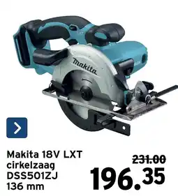 GAMMA Makita 18v lxt cirkelzaag aanbieding