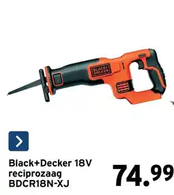 GAMMA black+decker 18v reciprozaag aanbieding