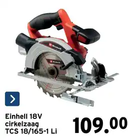 GAMMA Einhell 18V cirkelzaag aanbieding