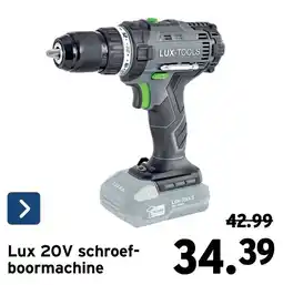 GAMMA Lux 20V schroef-boormachine aanbieding