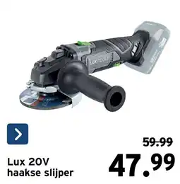 GAMMA Lux 20V haakse slijper aanbieding