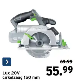 GAMMA Lux 20V cirkelzaag aanbieding
