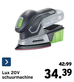 GAMMA Lux 20V schuurrmachine aanbieding