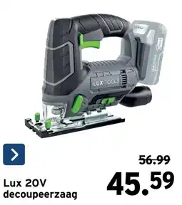 GAMMA Lux 20V decoupeerzaag aanbieding