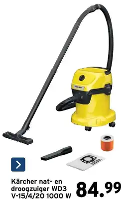 GAMMA Kärcher nat- en droogzuiger WD3 aanbieding
