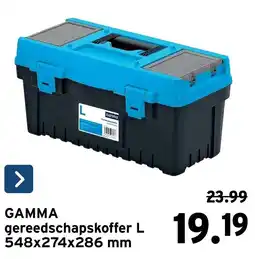 GAMMA gamma gereedschapskoffer l aanbieding