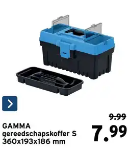 GAMMA gamma gereedschapskoffer s aanbieding