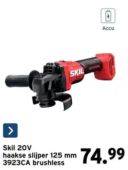 GAMMA Skil 20V haakse slijper aanbieding