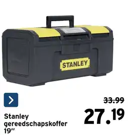 GAMMA Stanley gereedschapskoffer aanbieding