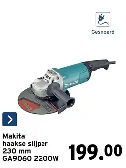 GAMMA Makita haakse slijper aanbieding