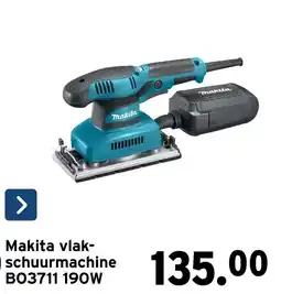 GAMMA Makita vlak-schuurmachine aanbieding