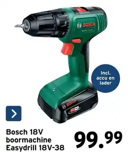 GAMMA Bosch 18V boormachine Easydrill 18V-38 aanbieding