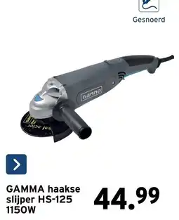 GAMMA gamma haakse slijper aanbieding