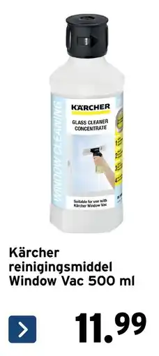 GAMMA Kärcher reinigingsmiddel Window Vac aanbieding
