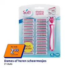 Action Dames of heren scheermesjes aanbieding