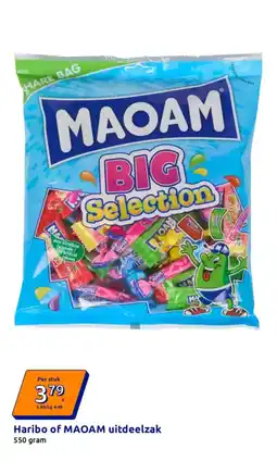 Action Haribo of MAOAM uitdeelzak aanbieding