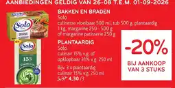 Alvo Solo plantairdige margarine aanbieding