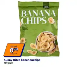 Action Sunny Bites bananenchips aanbieding
