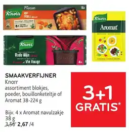 Alvo Smaakverfijner Knorr assortiment blokjes, poeder, bouillonketeltje of Aromat aanbieding