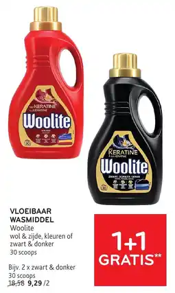 Alvo Vloeibaar wasmiddel woolite aanbieding