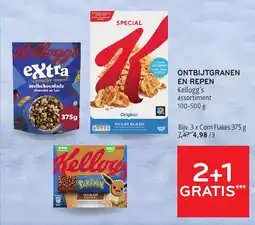 Alvo Ontbijtgranen en repen kellogg's assortiment aanbieding