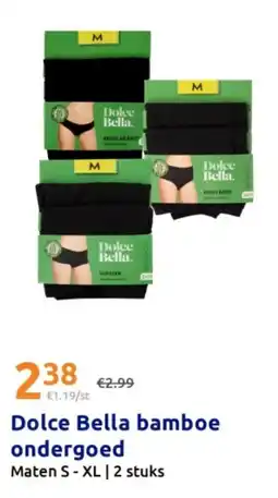 Action Dolce Bella bamboe ondergoed aanbieding