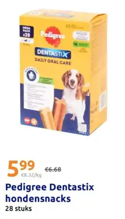 Action Pedigree Dentastix hondensnacks aanbieding
