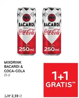 Alvo Mixdrink bacardi & coca-cola aanbieding