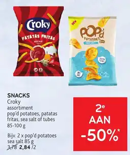 Alvo snacks croky assortiment aanbieding