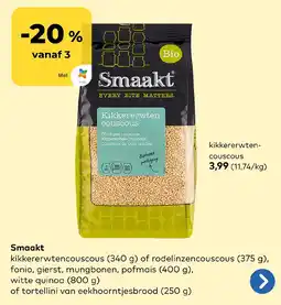 Bio Planet Smaakt kikkererwten couscous aanbieding