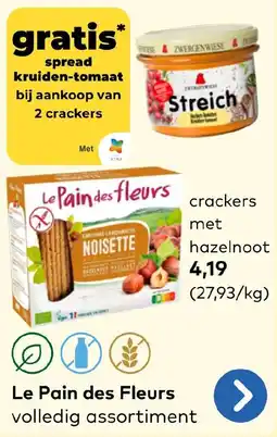 Bio Planet crackers met hazelnoot aanbieding