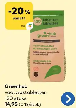 Bio Planet Greenhub vaatwastabletten aanbieding