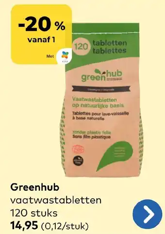Greenhub vaatwastabletten