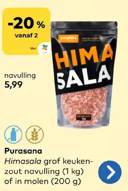 Bio Planet Purasana Himasala grof keukenzout navulling aanbieding