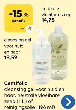 Bio Planet Centifolia cleansing gel voor huid en haar aanbieding