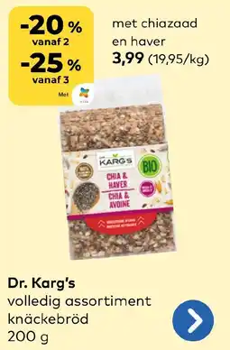 Bio Planet Dr. Karg's volledig assortiment knäckebröd aanbieding